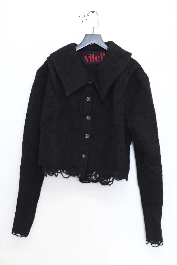 Vitelli square collar core motorcycle jacket FW23_VIT0092_M10